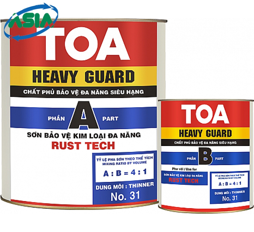 SƠN SÓT CHỐNG RỈ HAI THÀNH PHẦN - TOA RUST TECH